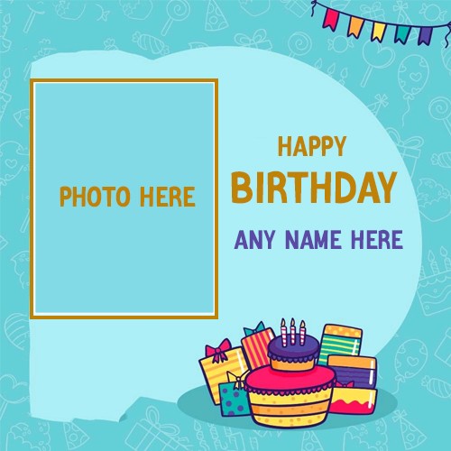 Photo On Birthday Cake Photo Editor