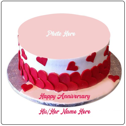 Anniversary Cake With Photo Frame Download