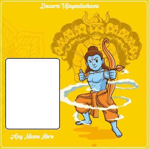 Dasara Vijayadashami 2025 Photo Frame With Name Edit