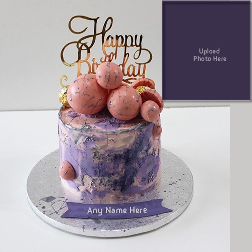 Write Name On Birthday Cake And Add Photo