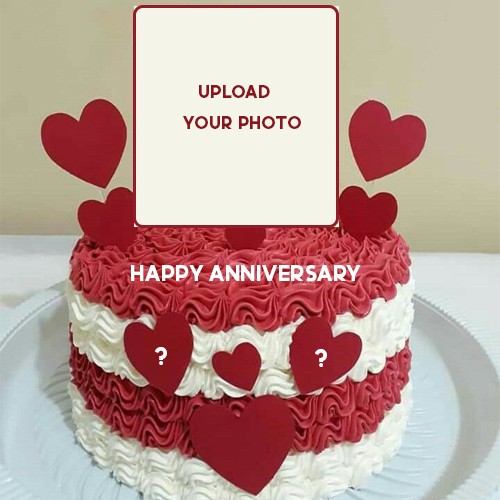 Write Name On Anniversary Cake With Photo Online