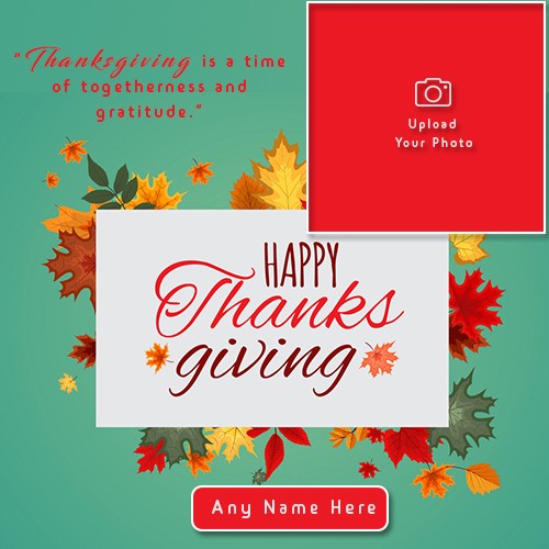 Happy Thanksgiving Day 2025 Photos Dp With Your Name