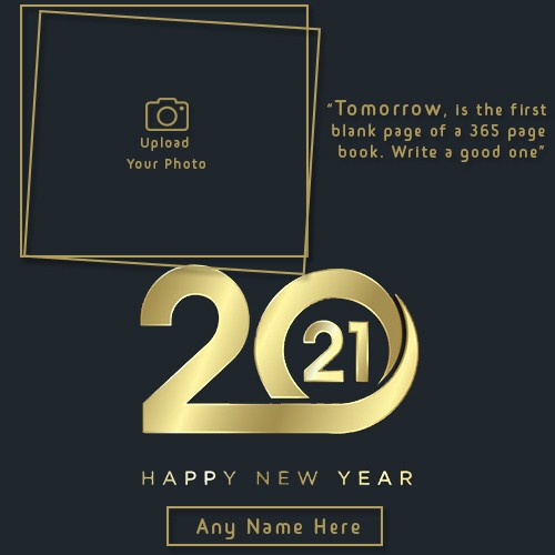 Happy New Year 2021 Picture With Name Editing