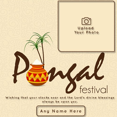 Happy Pongal 2025 Card Generator With Photo