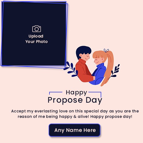 Propose Day 2025 Photo Frame For Girlfriend In English