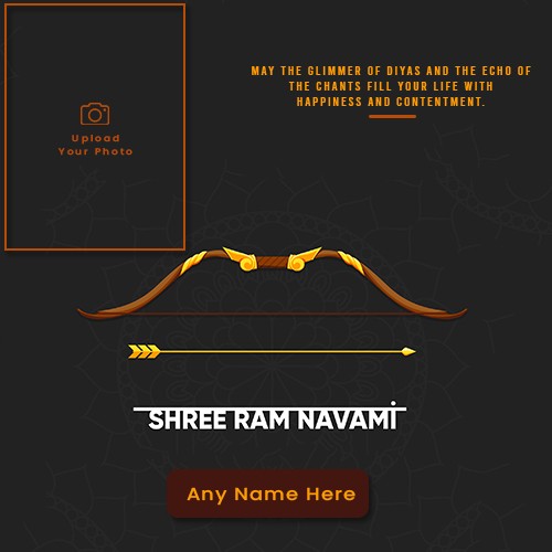 Best wishes for Ramnavmi 2025 Frame With Name