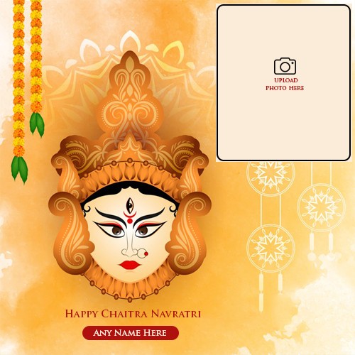 Wishing Chaitra Navratri 2025 Photo Frame