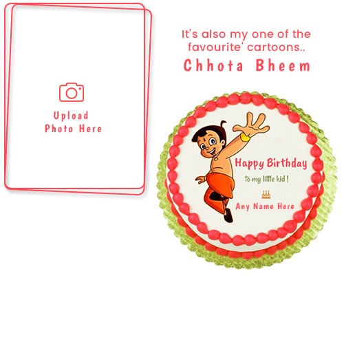 Chota Bheem Birthday Cake With Name And Photo