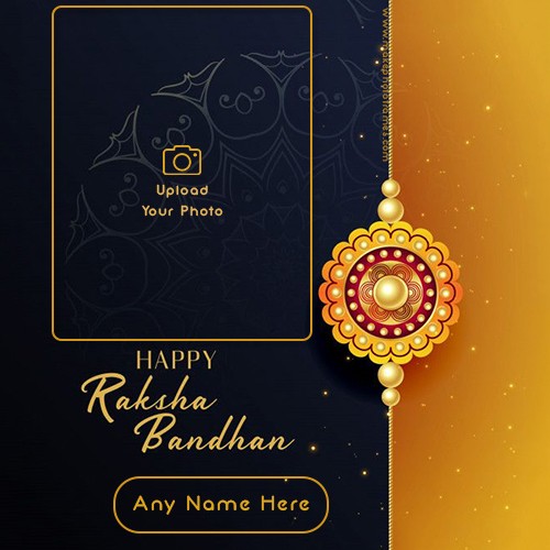 Happy Raksha Bandhan 2025 Photo Frame Download