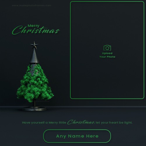 Make Name On Merry Christmas Frame For Facebook