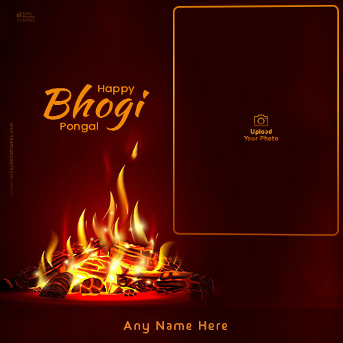 Happy Bhogi Pongal 2025 Images With Name And Photo Editor