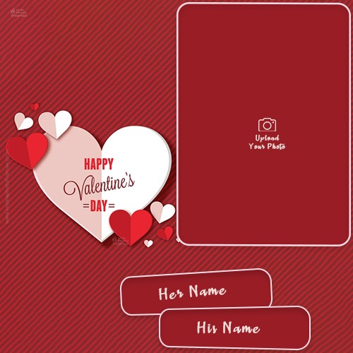Happy Valentine’s Day 2025 Frame Download With Name