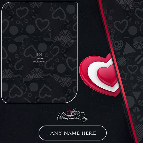 Saint Valentine's Day 2025 Photo Frame Online Editor Free Name