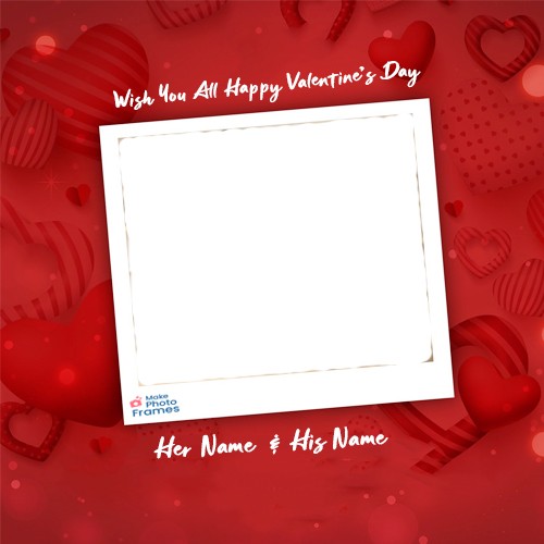 Valentine Day 2023 Love Card With Name And Photo Edit