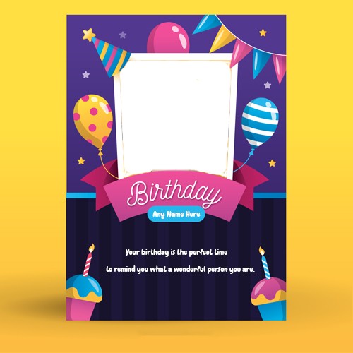 Birthday Card Maker With Photo And Name Edit