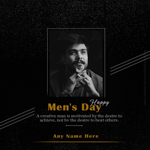 Happy International Men's Day 2025 Photo Frame Download