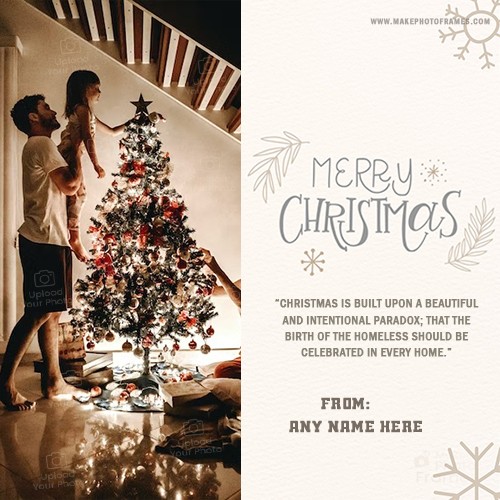 Happy New Year 2025 And Merry Christmas Wishes With Name And Photo