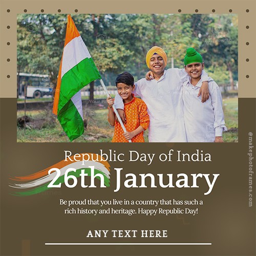 26 January 2025 Republic Day Photo Frame