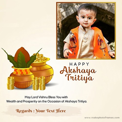 Akshaya Tritiya 2025 Images With Name And Photo Edit