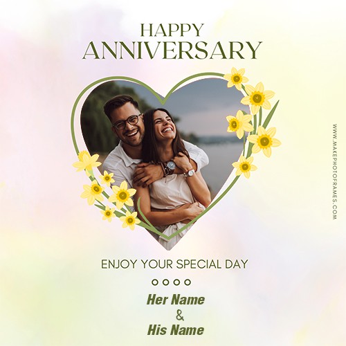 Create Anniversary Card With Photo Online Free