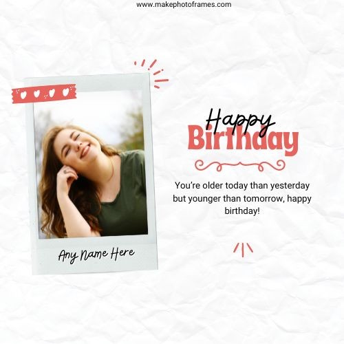 Write Birthday Wishes For Card With Name And Photo