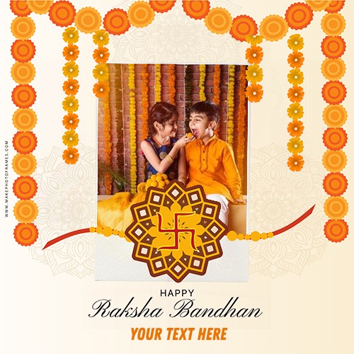 Raksha Bandhan Festival 2025 Wishes With Name And Photo