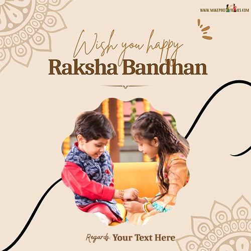 Happy Raksha Bandhan Rakhi 2025 Festival Online Photo Editor