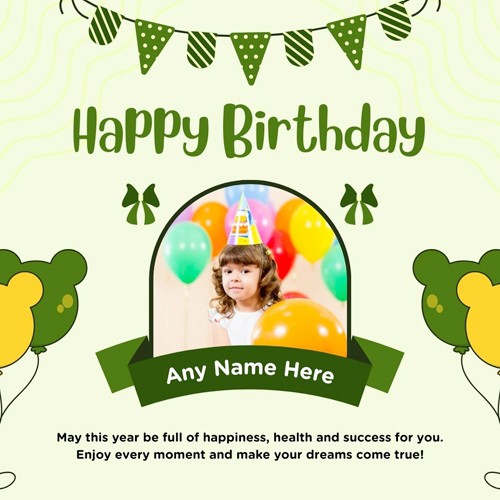 Online Birthday Card Maker With Photo And Name
