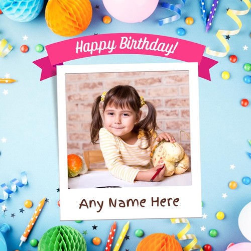 Happy Birthday Name And Photo Frame Edit With Name
