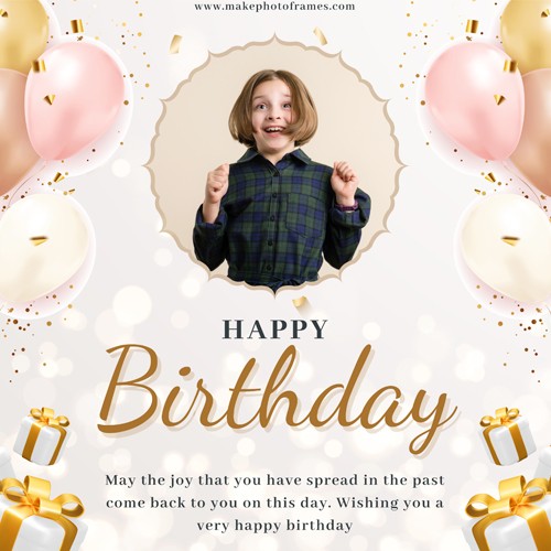 Personalize Birthday Frame With Photo Maker Online