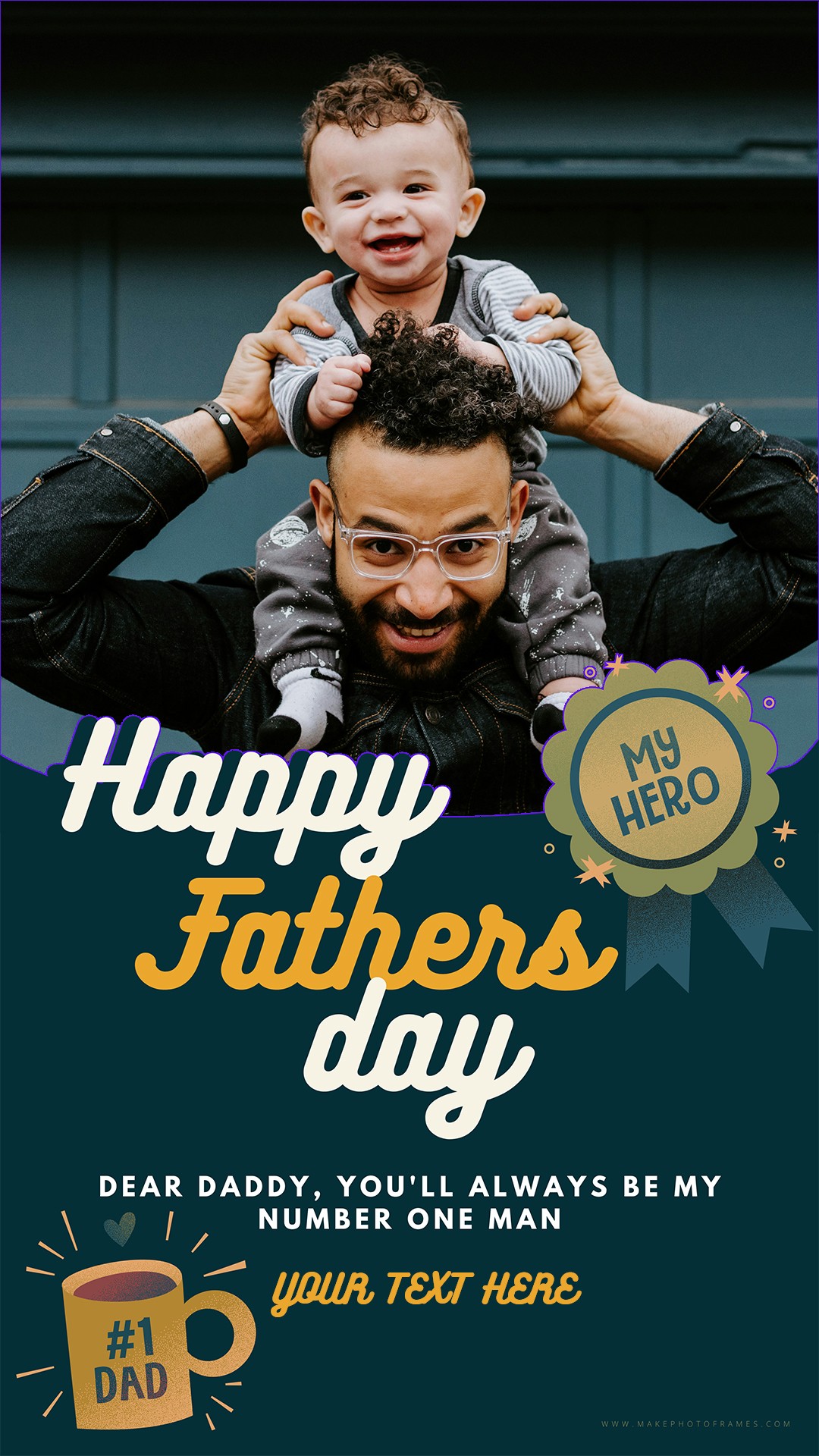 Create Happy Father’s Day 2025 Story Image Frame With Name And Photo