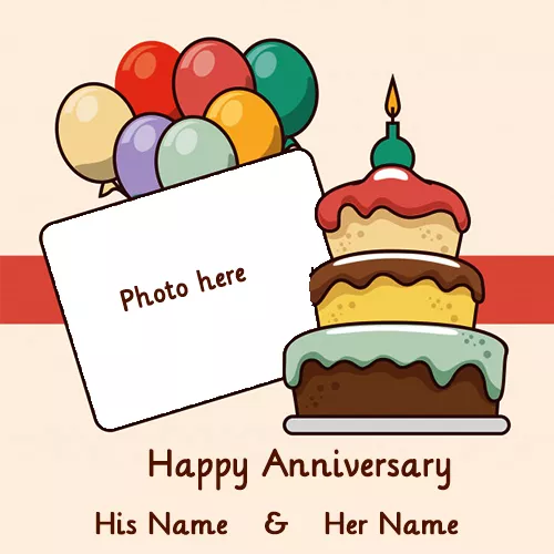 Anniversary Cake Images With Name And Photo Editor