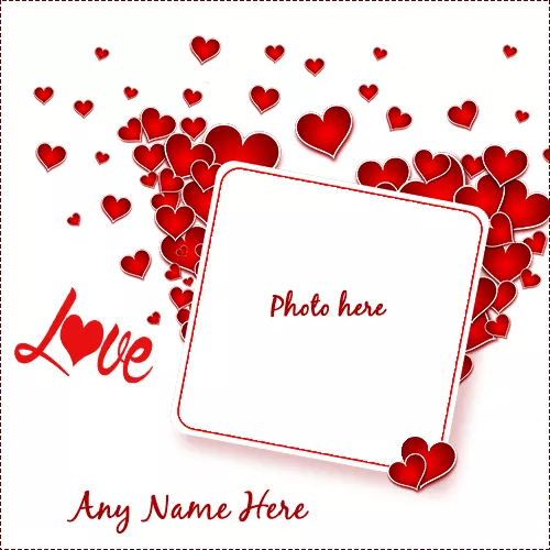 Write name on Love Photo Frames