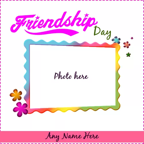 Friendship day photo with friend name