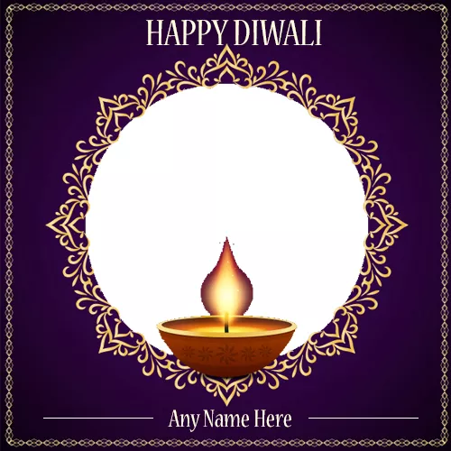 Diwali Photo Frame 2024 With Name