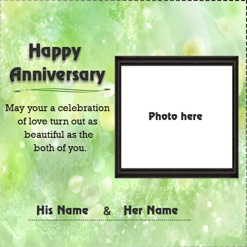 Happy Anniversary Photo Frame Editor