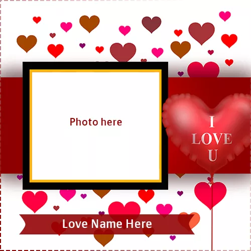 I Love You With Hearts Photos With Your Name