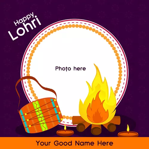 Happy Lohri 2023 Photo With Name