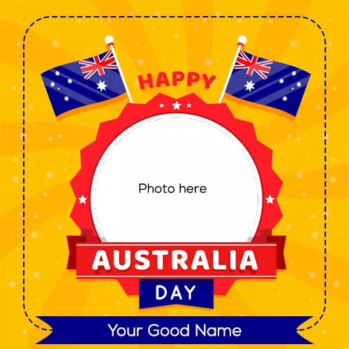 Australia Day 2023 Photo Frame Download With Name