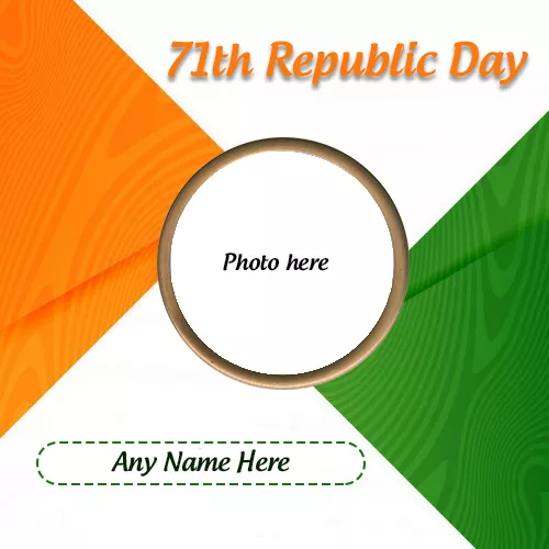 71th Republic Day 2023 Wishes Photo With Name