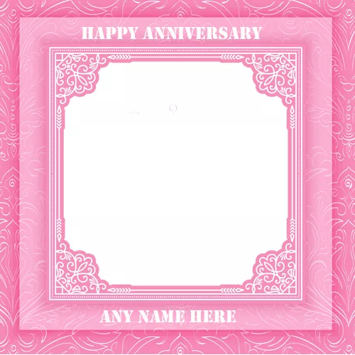 Happy Anniversary Card With Photo Frame Edit