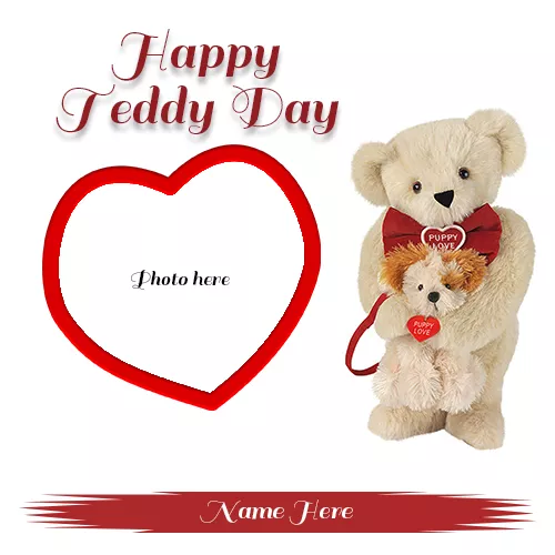 Teddy Bear Day 2023 Photo Card With Name