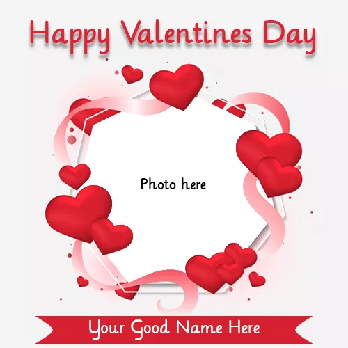 Valentine Day 2023 I Love You Photo With Name Edit