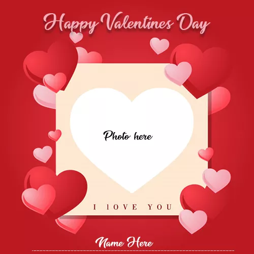 Valentines Day 2024 Photo Frame With Name