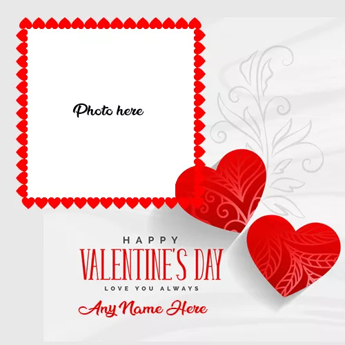 Valentine's Day 2023 Photo Frames For Wife With Name