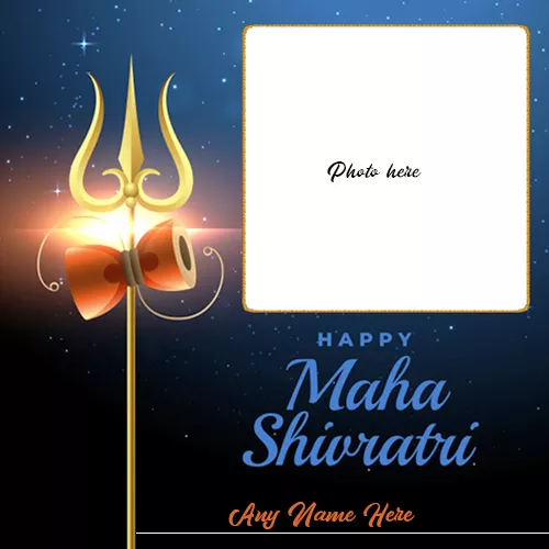 Happy Maha Shivratri 2023 Photo Frame With Name