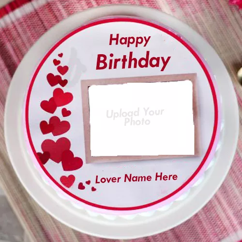 Birthday Cake With Name Photo For Lover