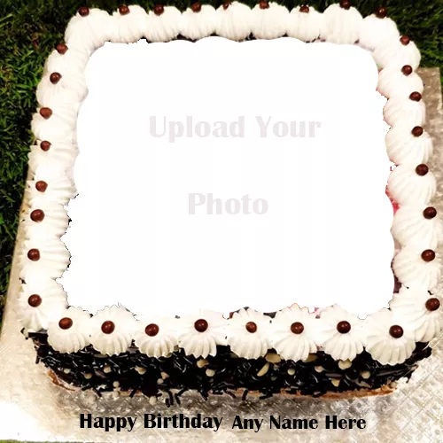 Birthday Cake With Their Photo And Name Generator