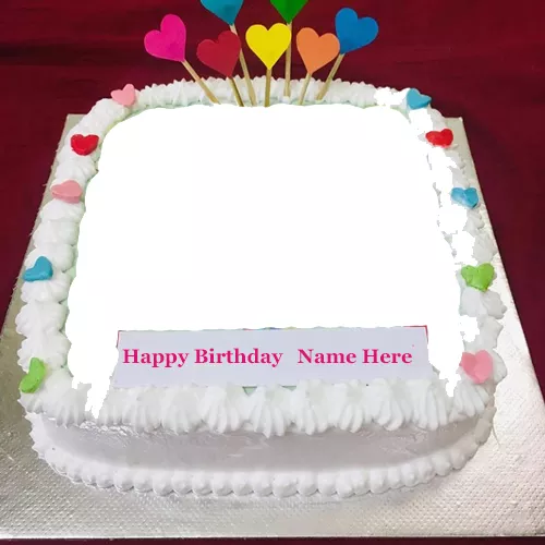 Birthday Cake For Girlfriend With Name And Photo
