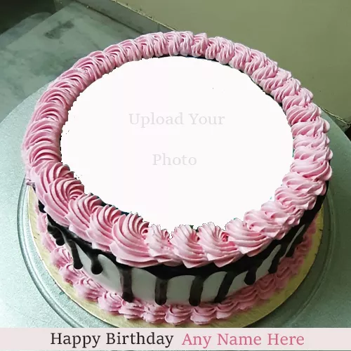 Birthday Cake With Photo And Name Online Edit